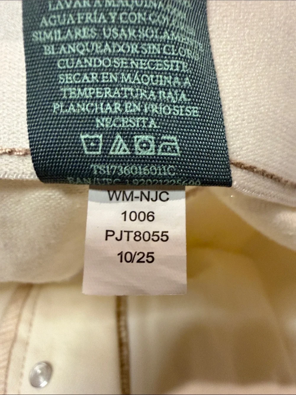 Terra & Sky NWT High Rise Barrel Leg Cream Khaki Tummy Control Waist Size 20W